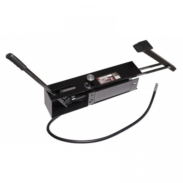 Станция гидравлическая с ножным и ручным приводом в защитном кожухе 20т (объем масла - 1.5л, давление - 630 bar )