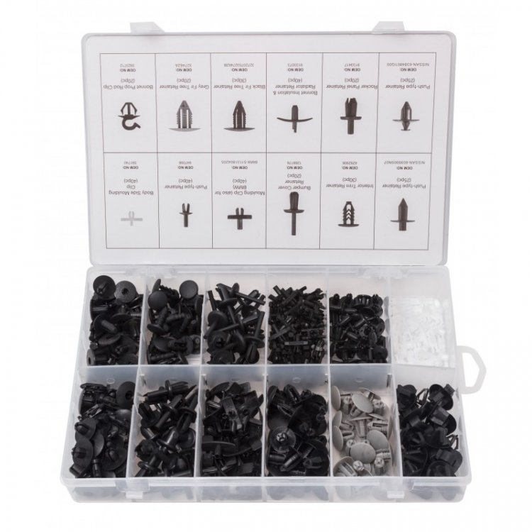 Набор клипс 350пр. (VOLVO), пластиковом органайзере