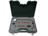 Тестер компрессии дизельного двигателя19пр. (М18х1.5мм, М24х2.0мм, М24х1.5мм, М10х1.0х68мм, М10х1.25х54мм, М10х1.25х68мм,М12х1.25х45мм)в кейсе Premium