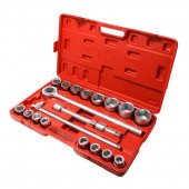Набор инструментов 3/4" 6гр. 21пр.(19,21,22,23,24,26,27,30,32,34,36,38,41,46,48,50мм), в кейсе