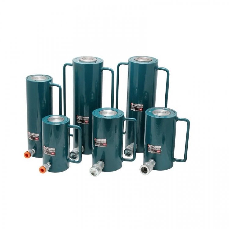 Цилиндр гидравлический 50т (ход штока - 50мм, длина общая - 195мм, давление 771 bar) Цилиндр гидравлический 50т (ход штока - 50мм, длина общая - 195мм, давление 771 bar)