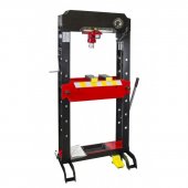 Пресс гидравлический напольный 50т, ручной/пневмо привод (рабочая высота: 0-920мм, рабочая ширина: 730мм, рабочий стол: 240х730мм, ход штока: 200мм)