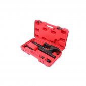 Съемник шаровых опор и наконечников рулевых тяг с гидравлическим винтом (размер зева - 34мм), в кейсе