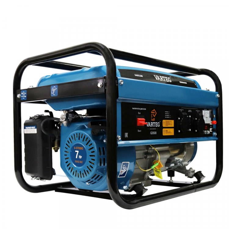 Бензиновый генератор Varteg G3500 - Бензиновый генератор Varteg G3500 (3.0 кВт / 3.5 кВт; 4Т двигатель 170F 212 куб.см 7 л.с.; алюминий; 2 * 230В/16А + 12В/5А; ручной старт; стрелочный вольтметр; бак 15л) (арт. 5819) Бензиновый генератор Varteg G3500 - Бензиновый генератор Varteg G3500 (3.0 кВт / 3.5 кВт; 4Т двигатель 170F 212 куб.см 7 л.с.; алюминий; 2 * 230В/16А + 12В/5А; ручной старт; стрелочный вольтметр; бак 15л) (арт. 5819)