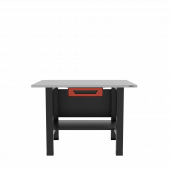 Верстак бестумбовый с ящиком, красный / Стол для слесарных работ 1200*700 GAROPT, Gt1200STY1.red