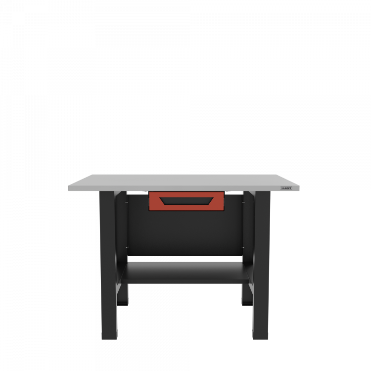 Верстак бестумбовый с ящиком, красный / Стол для слесарных работ 1200*700 GAROPT, Gt1200STY1.red