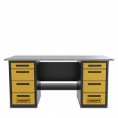 Верстак двухтумбовый 4 ящиков /4 ящиков, желтый 1800*700 GAROPT, GT1800Y4Y4.yell