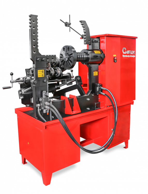 Премьер-Альфа  (ДП6.0.000СБ) Стенд для правки дисков (универсальный электрогидравлический стенд 380В для легкосплавных и стальных штампованных дисков)