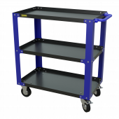 gt3.blue Инструментальная тележка GAROPT, три полки, cерия "No boxes", Синяя