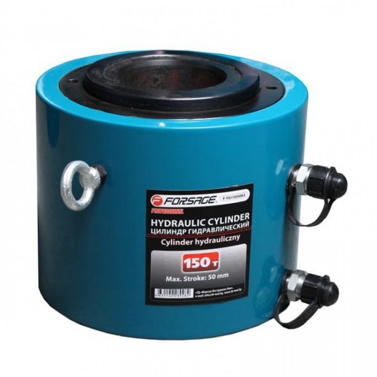 Цилиндр гидравлический двойного действия со сквозным отверстием в штоке150т(ход штока-100мм,Ø штока-166мм,Ø отв.-100мм,общий Ø-258мм, L-257мм, 700bar) Цилиндр гидравлический двойного действия со сквозным отверстием в штоке150т(ход штока-100мм,Ø штока-166мм,Ø отв.-100мм,общий Ø-258мм, L-257мм, 700bar)