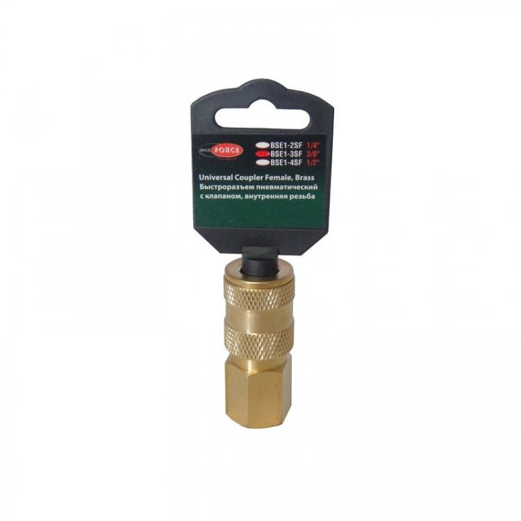 Быстроразъем пневматический с клапаном, внутренняя резьба 1/4" (в пластиковом держателе) Быстроразъем пневматический с клапаном, внутренняя резьба 1/4" (в пластиковом держателе)