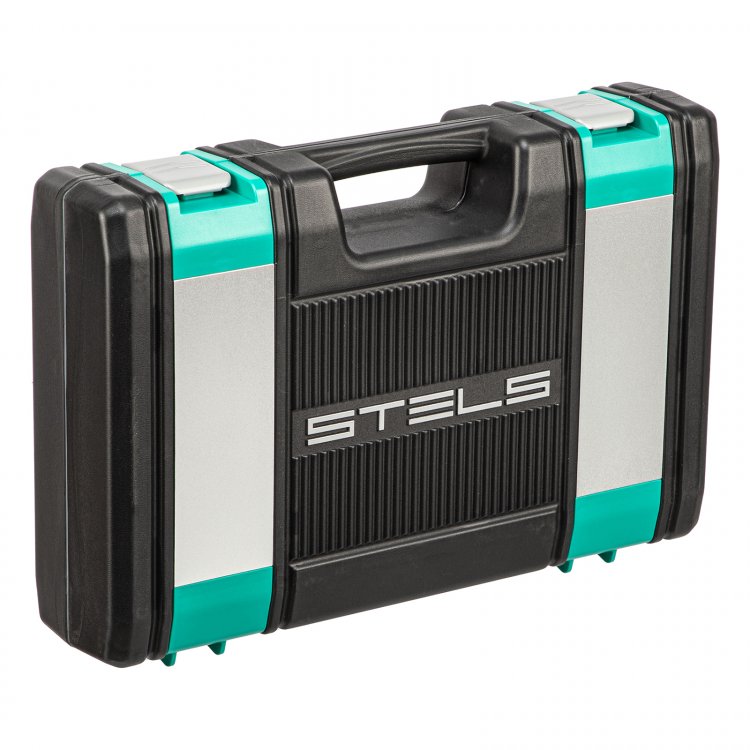 Набор инструментов 1/2", 1/4", CrV, пластиковый кейс 69 предм, Stels Набор инструментов 1/2", 1/4", CrV, пластиковый кейс 69 предм, Stels