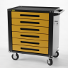 GTS6.yell Тележка инструментальная Garopt 6 ящиков ЖЕЛТАЯ, центральный замок, увеличенные колеса, доводчики, GAROPT Серия "Standart" GTS6.yell Тележка инструментальная Garopt 6 ящиков ЖЕЛТАЯ, центральный замок, увеличенные колеса, доводчики, GAROPT Серия "Standart"