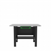 Верстак бестумбовый с ящиком, зеленый/ Стол для слесарных работ 1200*700 GAROPT, Gt1200STY1.green