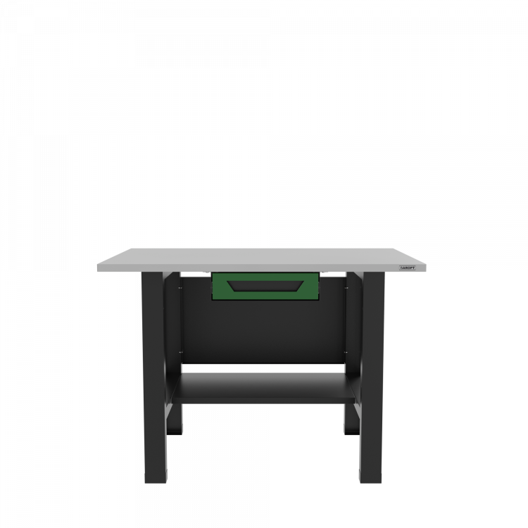 Верстак бестумбовый с ящиком, зеленый/ Стол для слесарных работ 1200*700 GAROPT, Gt1200STY1.green
