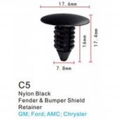 Клипса для крепления внутренней обшивки а/м Крайслер пластиковая (100шт/уп.) Клипса для крепления внутренней обшивки а/м Крайслер пластиковая (100шт/уп.)