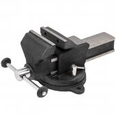 Тиски стальные поворотные с наковальней 4" (100мм)