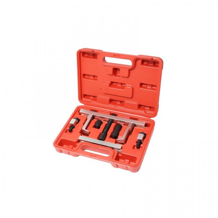 Съемник шкивов двухзахватный сборный 7пр.(Ø захвата: 0-195мм), в кейсе