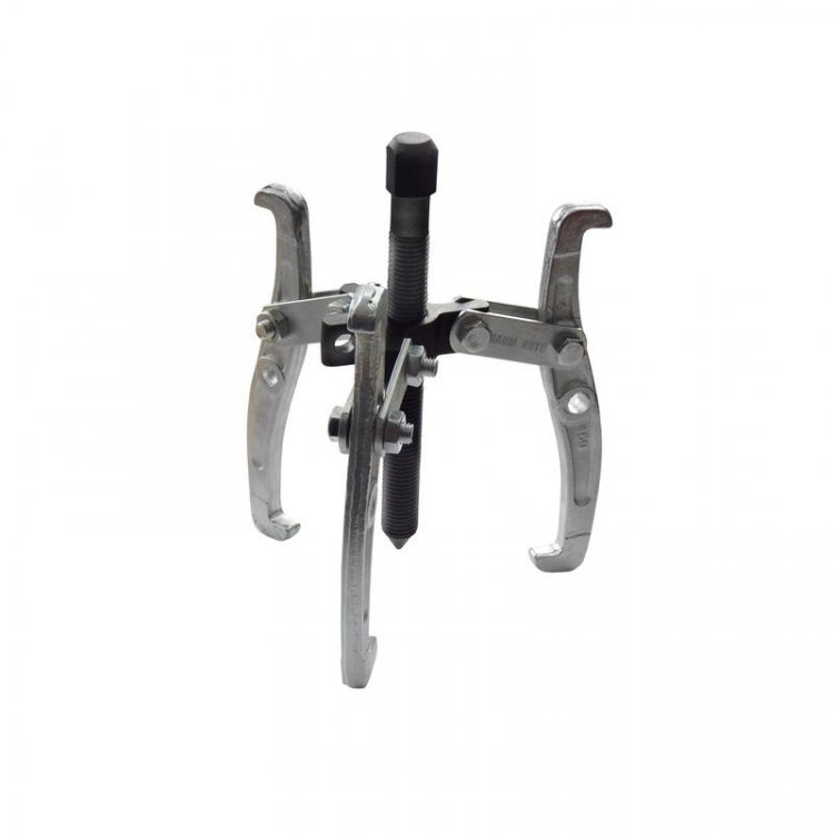 Съемник двух-трехзахватный переставной 4" (Ø захвата 20-100мм, глубина захвата 90мм, длина лап 125мм, ширина лап 11мм, лапы S-образные)