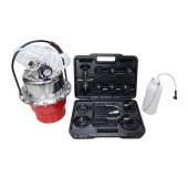 Приспособление для замены тормозной жидкости пневматическое с набором крышек-переходников для расширительного бачка автомобиля Приспособление для замены тормозной жидкости пневматическое с набором крышек-переходников для расширительного бачка автомобиля