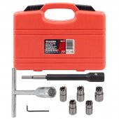 Набор фрез для чистки и восстановления посадочных мест дизельных форсунок, 7пр. Набор фрез для чистки и восстановления посадочных мест дизельных форсунок, 7пр.