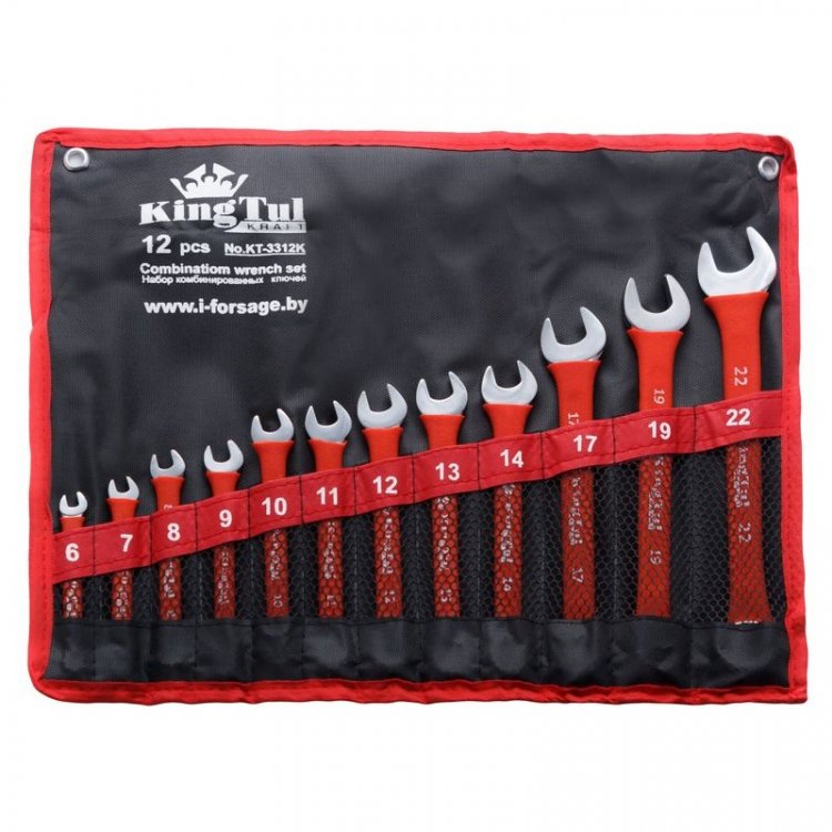 Набор ключей комбинированных 12пр.(6-14,17,19,22мм) на полотне