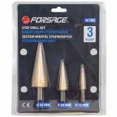 Набор сверл ступенчатых(4-12,4-20,4-32мм),в блистере Набор сверл ступенчатых(4-12,4-20,4-32мм),в блистере