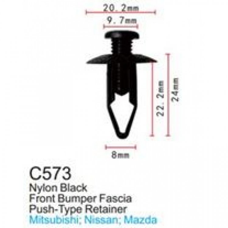 Клипса для крепления внутренней обшивки а/м Ниссан/ Пежо/ Рено пластиковая (100шт/уп.) Клипса для крепления внутренней обшивки а/м Ниссан/ Пежо/ Рено пластиковая (100шт/уп.)