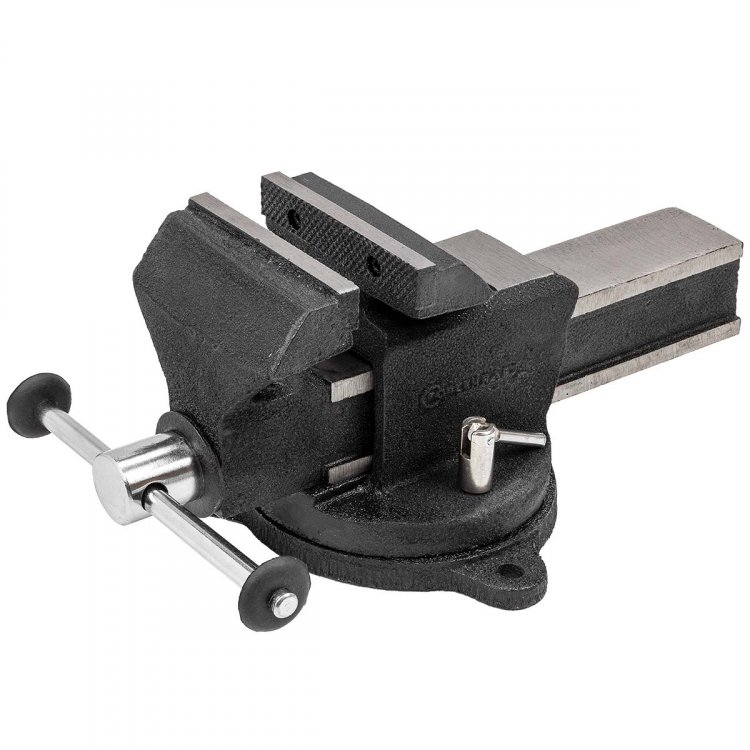 Тиски стальные поворотные с наковальней 5" (125мм)