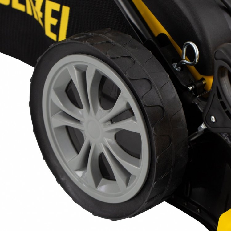 Газонокосилка аккумуляторная бесщет. RLM450-36, Li-ion, 36 В, 4 Ач, 450 мм, травосб. 40 л.// Denzel Газонокосилка аккумуляторная бесщет. RLM450-36, Li-ion, 36 В, 4 Ач, 450 мм, травосб. 40 л.// Denzel