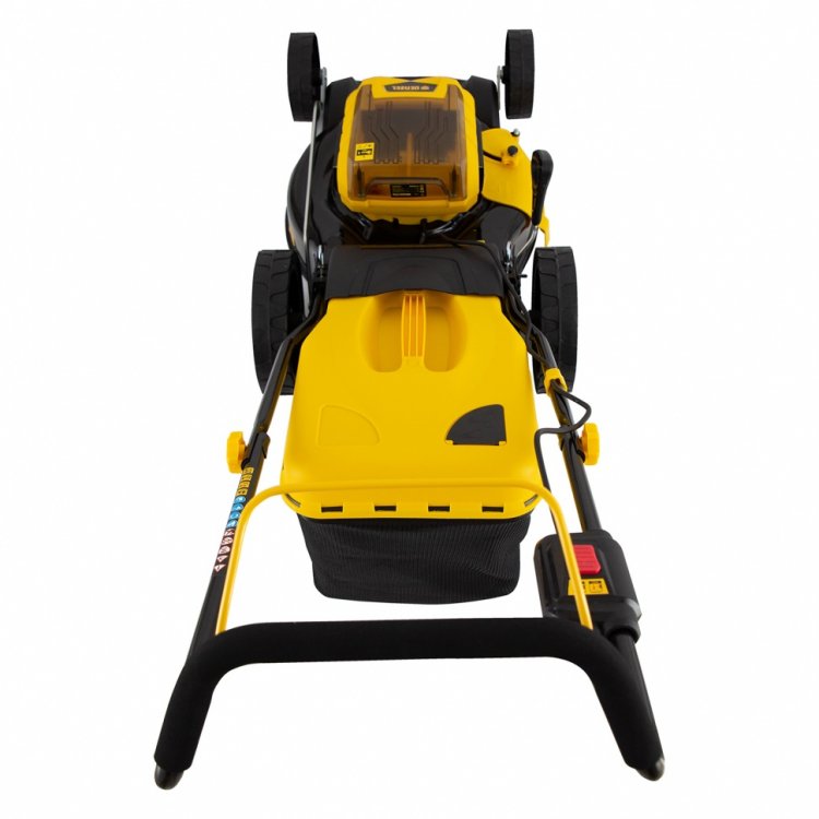 Газонокосилка аккумуляторная бесщет. RLM450-36, Li-ion, 36 В, 4 Ач, 450 мм, травосб. 40 л.// Denzel Газонокосилка аккумуляторная бесщет. RLM450-36, Li-ion, 36 В, 4 Ач, 450 мм, травосб. 40 л.// Denzel