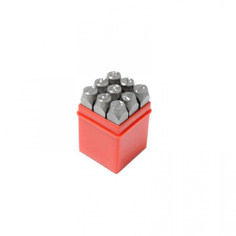 Набор штампов цифровых 8мм, 9пр., в пластиковом футляре