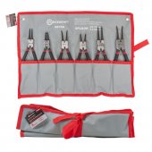 Набор съемников стопорных колец 6пр.(4-175мм,2*230мм) на полотне