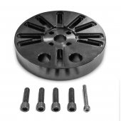 Усиленная планшайба  (ДП4.5.2017 СБ) Включает в себя увеличенную по толщине 40 мм планшайбу ДП4.5.001В, комплект установочных винтов, а также винт для фиксации центрующей шайбы. Неоспоримым преимуществом данного комплекта является увеличенные ресурс