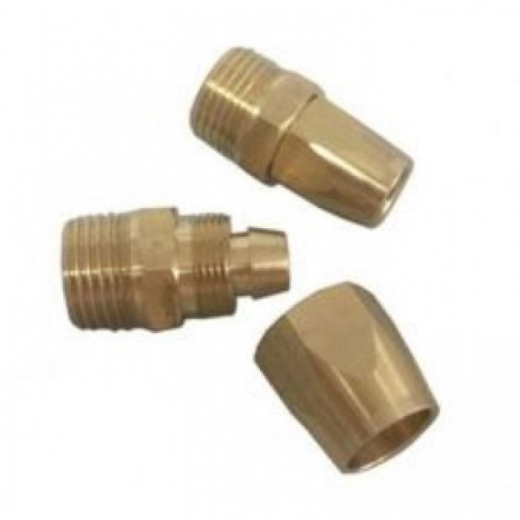 Соединитель резьбовой 1/2" с зажимом для шланга  10*14мм