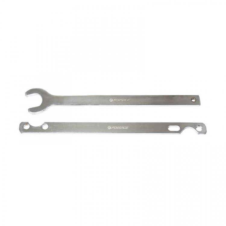 Набор ключей специальных для откручивания гайки термомуфты BMW 32mm 2пр.(М4,10,20,30,40,44,50,52,52TU,54,56,60,70,73; S14,38,54,50B30,50B32)в блистере Набор ключей специальных для откручивания гайки термомуфты BMW 32mm 2пр.(М4,10,20,30,40,44,50,52,52TU,54,56,60,70,73; S14,38,54,50B30,50B32)в блистере