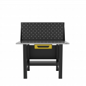 Верстак бестумбовый с ящиком и экраном, желтый/ Стол для слесарных работ 1200*700 GAROPT, Gt1200STY1PP.yell