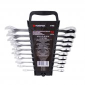 Набор ключей комбинированных трещоточных 10пр. (8,10,12-19мм) в пласт. держателе