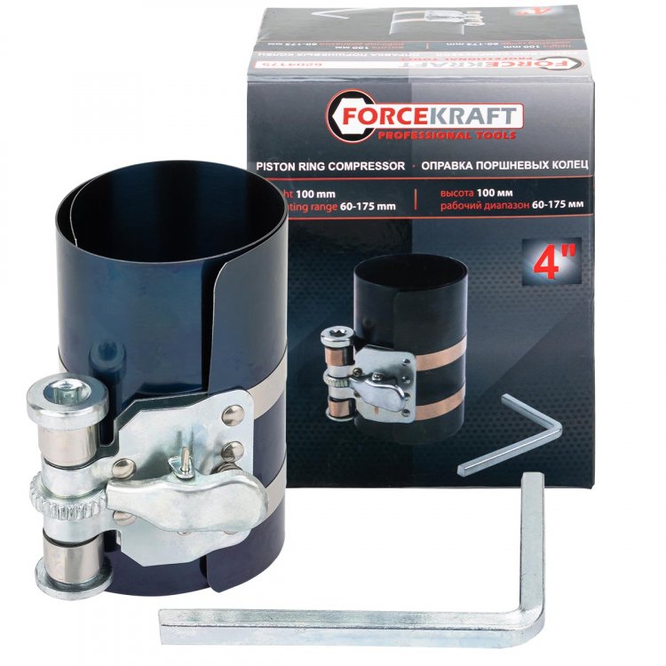 Оправка поршневых колец 4"(высота: 100мм, рабочий диапазон: 60-175мм)