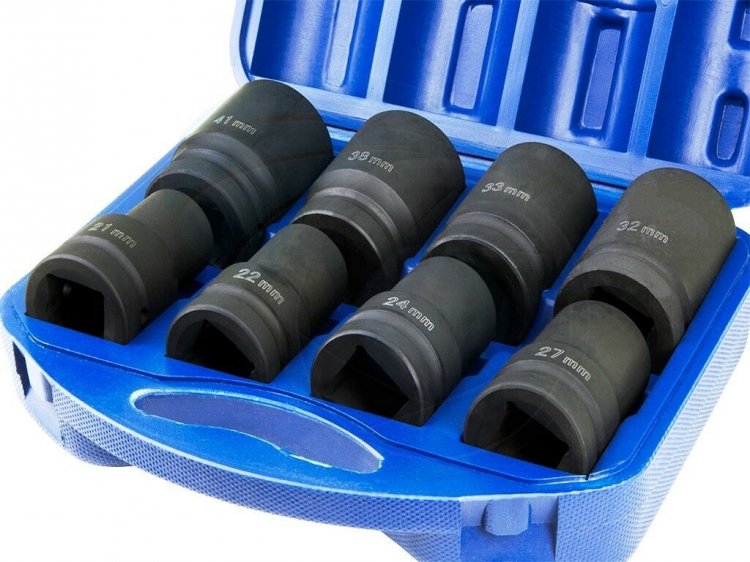 1" Набор ударных головок 8 шт. 1" Набор ударных головок 8 шт.