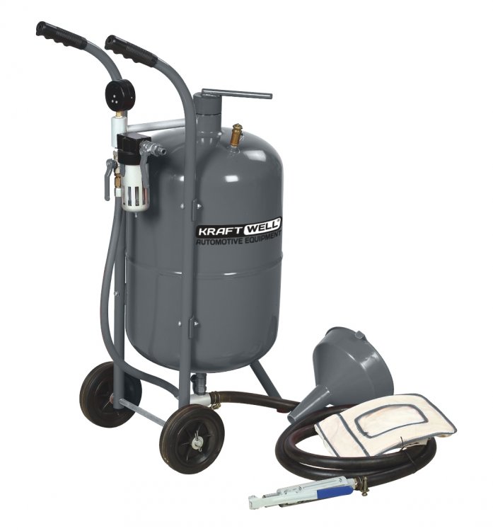 Установка пескоструйная 37 л мобильная Установка пескоструйная 37 л мобильная