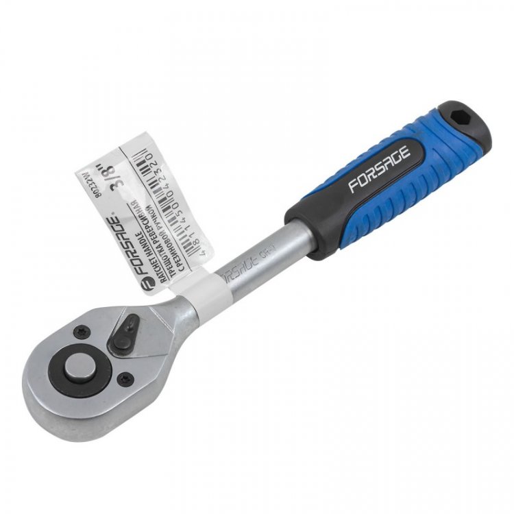 Трещотка реверсивная с резиновой ручкой 3/8" Трещотка реверсивная с резиновой ручкой 3/8"