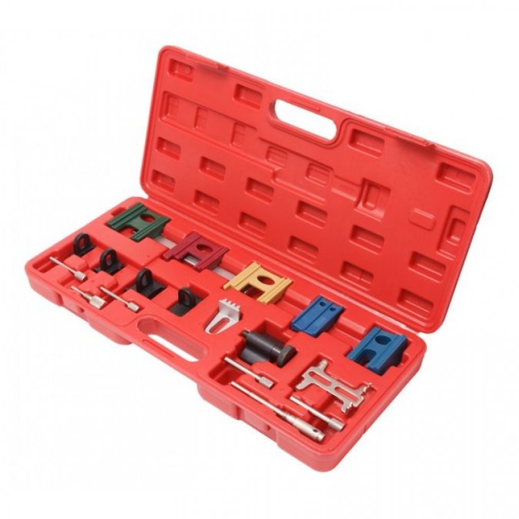 Набор фиксаторов для обслуживания двигателей ISUZU, MAZDA, HONDA, FORD, OPEL, SAAB, LANDROVER, CITROEN, PEUGEOT, VW etc,19пр., в кейсе