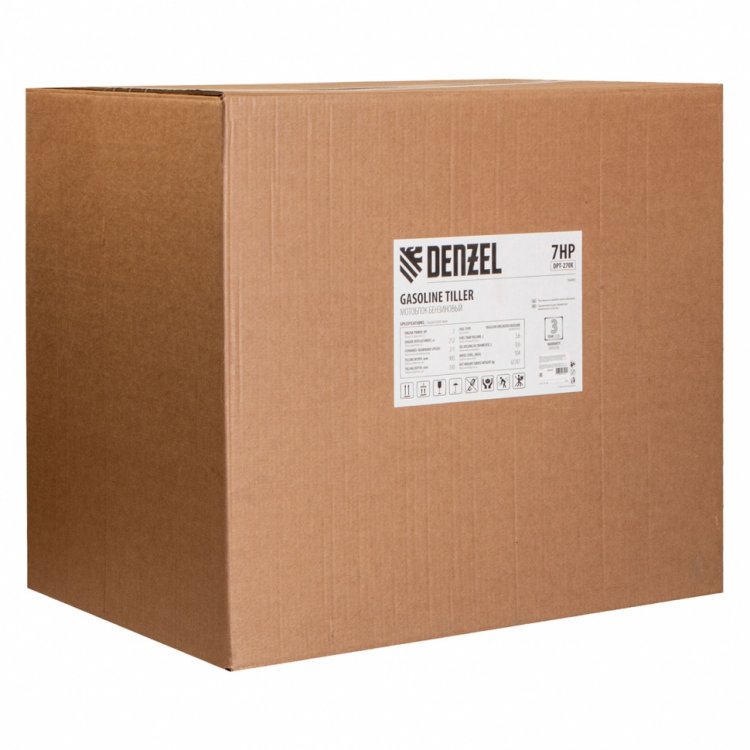 Мотоблок DPT-270X, 7 л.с., диск.сцеп, шир 90 см, глуб 35 см, фрез 3х4, ВОМ, передачи 2В/1Н// Denzel Мотоблок DPT-270X, 7 л.с., диск.сцеп, шир 90 см, глуб 35 см, фрез 3х4, ВОМ, передачи 2В/1Н// Denzel
