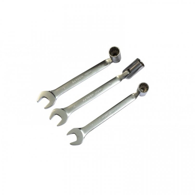 Ключ рожково-торцевой шарнирный 19 мм