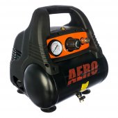 Безмасляный коаксиальный компрессор AERO 180/6  - безмасляный, 1,1кВт, 180л/мин, бак 6л (арт. 5716)