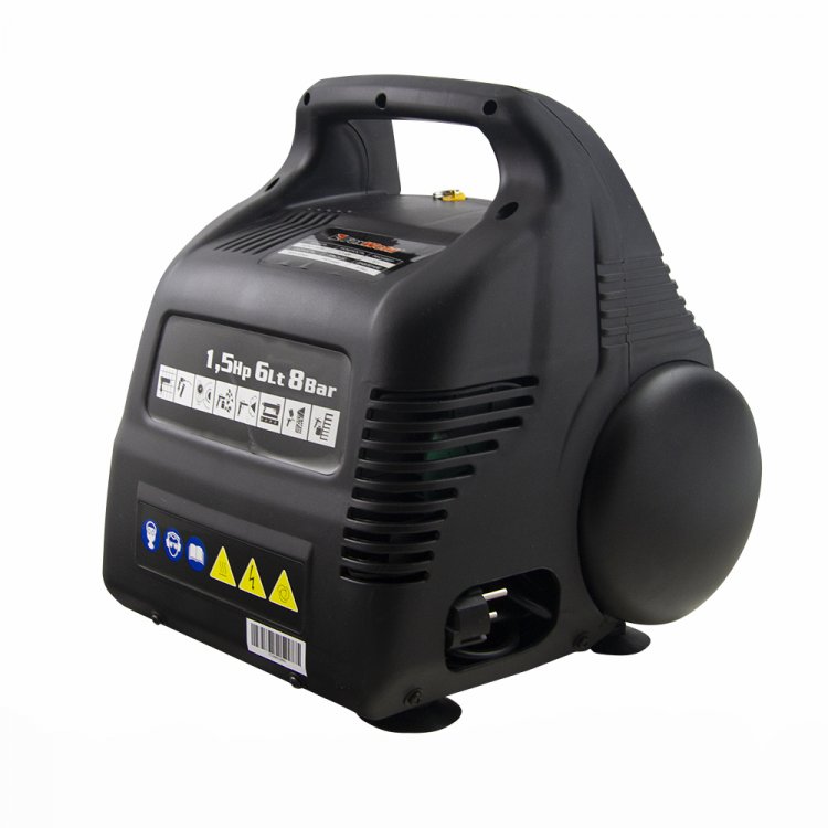 Безмасляный коаксиальный компрессор AERO 180/6 - безмасляный, 1,1кВт, 180л/мин, бак 6л (арт. 5716) Безмасляный коаксиальный компрессор AERO 180/6 - безмасляный, 1,1кВт, 180л/мин, бак 6л (арт. 5716)