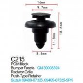 Клипса для крепления внутренней обшивки а/м GM пластиковая (100шт/уп.) Клипса для крепления внутренней обшивки а/м GM пластиковая (100шт/уп.)