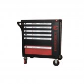 Тележка инструментальная 6-полочная с набором инструментов 154пр(черно-красная)и доп.секцией(780х740х470мм;полки:500х400х65мм-4шт, 500х400х160мм-1шт) Тележка инструментальная 6-полочная с набором инструментов 154пр(черно-красная)и доп.секцией(780х740х470мм;полки:500х400х65мм-4шт, 500х400х160мм-1шт)