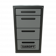 Тумба 4 ящика для верстака GAROPT  (СЕРАЯ)
